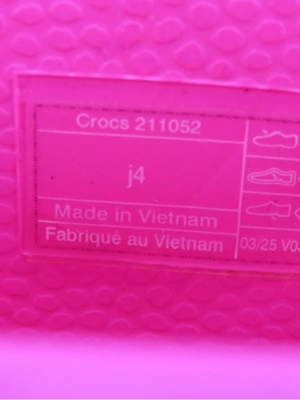 Crocs Kids Pink Rain Boots Size 4